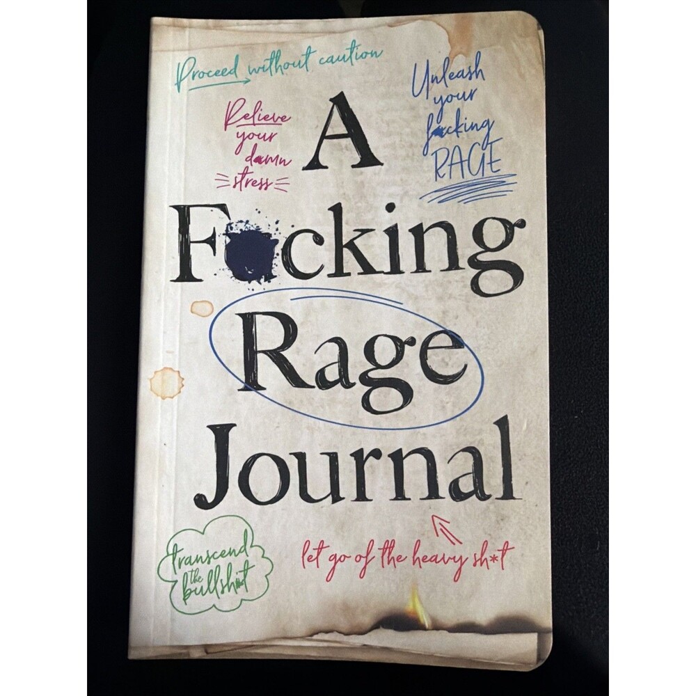 A F*cking Rage Journal Olive Michaels Sweary Anti-Journal Adult Activity Book